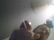 Watch me cum all over your dirty face