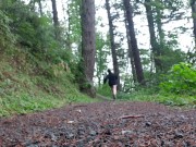 Sneaky Naughty Pee On The Busy Trail 16/16