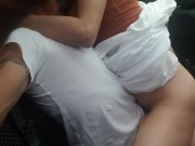 Parco pubblico.Pompino e Chiavata in auto (vera)  interrotta da polizia.. 12/16