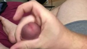 Big dick solo. Taking a break