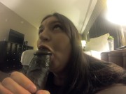 Feels like heaven bbw sucking my fat black dick with her bimbo lips 7/16