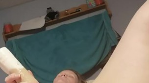 Lonely MILF showing herself love