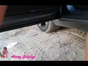 I WAS REALLY FULL OF PEE AFTER HE FUCK ME - PEEING ON WOODS - BIG WET PUSSY 16/16