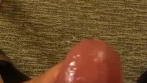 Shot cum on the hotel floor