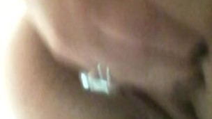 Fingering my butt hole while I shower
