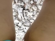 Girl Public Urination On Rock On Public Trail