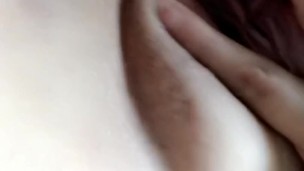 Teasing my pussy before work