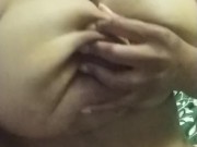 Playing with my tits