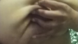 Playing with my tits