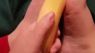 Banana footjob * wink wink*