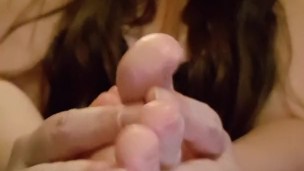 Putting lotion on my dry feet