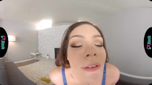 VRHUSH Kimber Woods teasing before she plays with her toys
