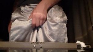 Stroking hard cock to please myself before bed