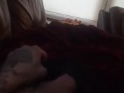 Made by request. Quick tease of me pulling rock hard cock from waistband