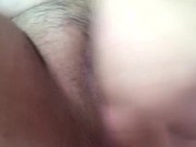 Girl moan loudly and cum creamy
