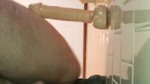 Gay bottom playing with his toys