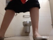 Desperate Piss In City Park Restroom 10/16