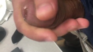 Masturbating at work again and cumming on my work laptop