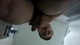 Jacking off in the bathroom