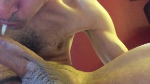 Selfsucking my juicy cock til a cum filled finish
