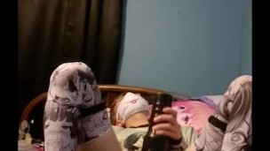Solo Femboy plays with Fleshlight while playing with his Ass