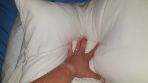 FUCKING WHAT I LOVE ... PILLOWS! ;) QUIET THOUGH - DADDY CAN'T GET CAUGHT!