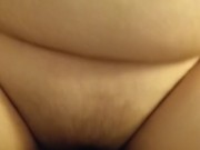 Dripping wet missionary creampie POV