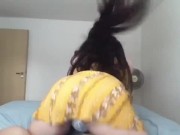 BIG BOOTY LATINA TWERKING IN YELLOW SUNDRESS  - ALEXISWHITE