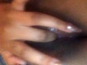 Fingering my pussy while boyfriend is at work