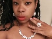 (AUDIO) Cami Creams Wet Pussy Sound Moaning with Jewelry- Homemade 14/16