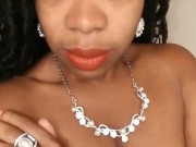 (AUDIO) Cami Creams Wet Pussy Sound Moaning with Jewelry- Homemade 16/16