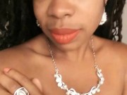 (AUDIO) Cami Creams Wet Pussy Sound Moaning with Jewelry- Homemade 2/16