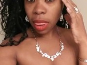 (AUDIO) Cami Creams Wet Pussy Sound Moaning with Jewelry- Homemade 4/16