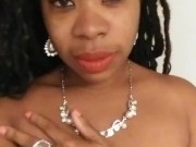 (AUDIO) Cami Creams Wet Pussy Sound Moaning with Jewelry- Homemade 8/16