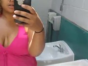 SEXY REDBONE BBW! (Public shower)