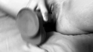 Tight pussy stretched by Dildo