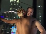 Instagram Fitness Model Gets Her Big Ass Fucked on NYC Rooftop (Public!) 14/16