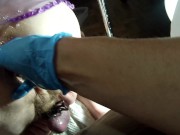 SUBMISSIVE HUSBAND- Upclose Swollen Asshole Fisted 7/16