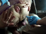 SUBMISSIVE HUSBAND- Upclose Swollen Asshole Fisted 8/16