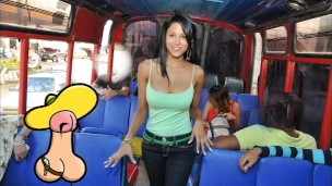 CULIONEROS - Young Colombian Babe Boards A Bus & Gets Fucked