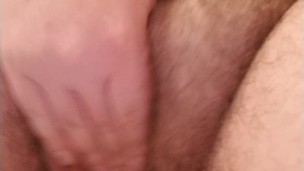 Transman Masturbating Trying Not to Piss