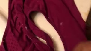 Jacking Off Into A Pair Of Wifes Dirty Panties