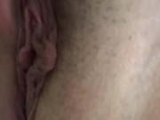 girlfriend gets  and fucks a champagne bottle  