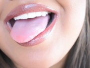 Mouth and Lip Fetish with Mila Loves