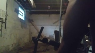 Naked crunches. Count them out