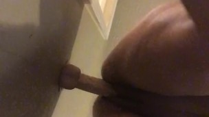 I’m horny and this pussy needs dick had to fuck my wall dildo til I squirt