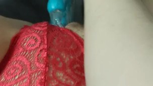 Girl Fucks Self and Cums On Jackrabbit
