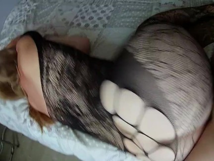 He continues to fuck this cute girl sexy lingerie after cum on her big ass! 70/80