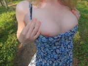 He fucked me outdoors and came in my panties! I pulled them up! 2/16