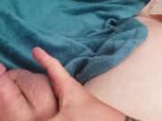 Quickly Stroking my Cock Before work
